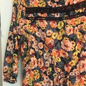 Floral print dress